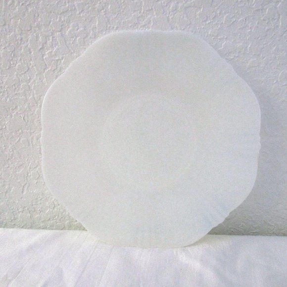 Macbeth Evans American Sweetheart White Opalescent Glass Platter - Picture 2 of 5